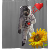 Tournesol Astronaut rideau de douche (Devant)