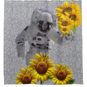 Tournesol Astronaut rideau de douche (Devant)