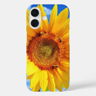Tournesol avec abeilles coque iphone
