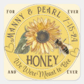 Tournesol avec Bee mini Honey Étiquette (Devant)