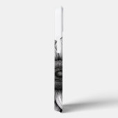 Tournesol avec Bee Noir et Blanc iphone 13 Coque (Verso / Droite)