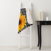 Tournesol avec couverture Sherpa Pois (En situation)