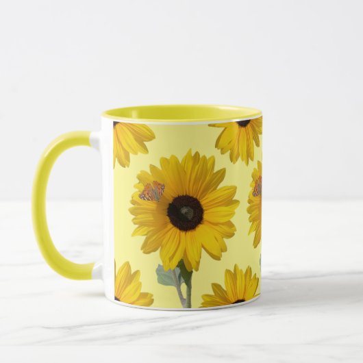 Tournesol avec Mug Papillon (Gauche)