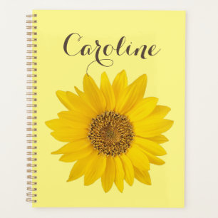 Tournesol avec nom personnalisé Jaune clair