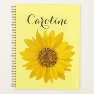 Tournesol avec nom personnalisé Jaune clair