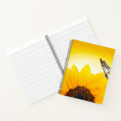 Tournesol avec papillon Carnet Spiral (Intérieur)