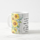 Tournesol Bible Verse Café Mug (Devant gauche)