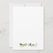 Tournesol Blanc Floral Vert Enregistrer La Carte D (Dos)