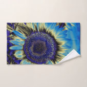 Tournesol bleu (Serviette à main)