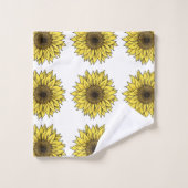 Tournesol, botanique, cadeau pour femmes (Gant de toilette)