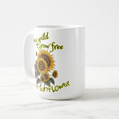 Tournesol Brûler café Mug (Devant gauche)