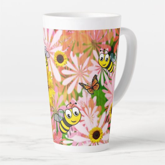 Tournesol Bumblebee Latte Mug (Angle droit)