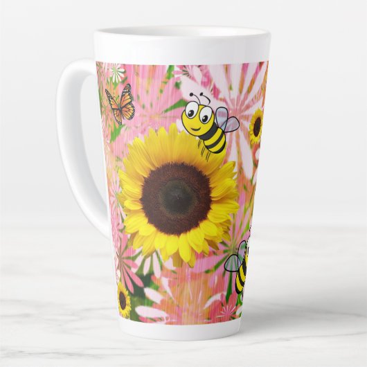 Tournesol Bumblebee Latte Mug (Angle gauche)