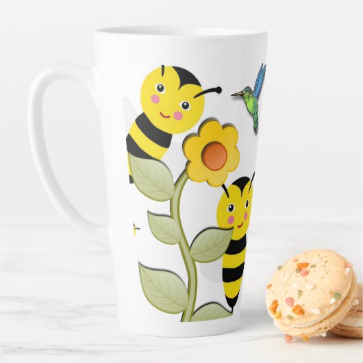 Tournesol Bumblebee Latte Mug (En situation)