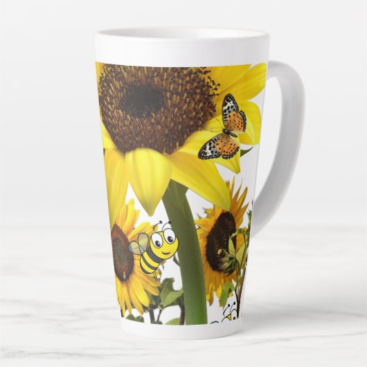Tournesol Bumblebee Latte Mug (Angle droit)