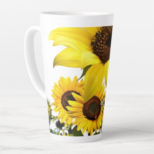 Tournesol Bumblebee Latte Mug (Angle gauche)