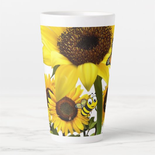 Tournesol Bumblebee Latte Mug (Devant)