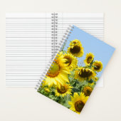 Tournesol carnet spirale (À l'intérieur)