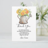 tournesol, carte de remerciements florale (Debout devant)