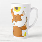 Tournesol Chien Latte Mug (Droite)