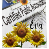 Tournesol comptable rideau de douche (Devant)