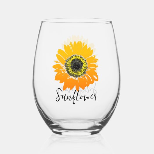 Tournesol Conception Verre Vin Stemless (Recto)