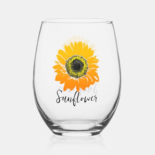 Tournesol Conception Verre Vin Stemless (Verso)
