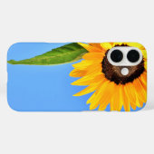 Tournesol contre ciel bleu coque iphone (Verso (horizontal))