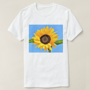 Tournesol contre soleil sur ciel bleu - T-shirt ét