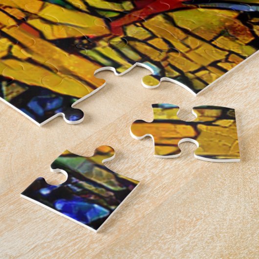 Tournesol dans un puzzle photo de terrain (Côté)