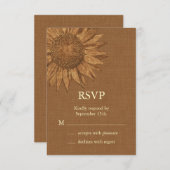 Tournesol d'automne RSVP (Devant / Derrière)