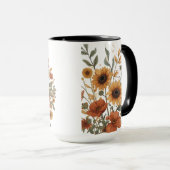 Tournesol de Boho & Mug Motif tribal - Terre chaud (Devant droit)