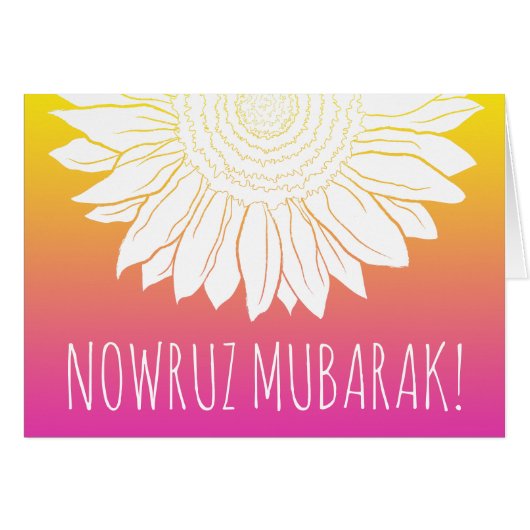 tournesol de nowruz moubarak (Devant horizontal)