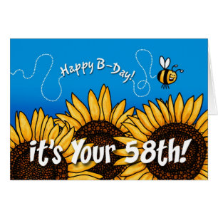tournesol de traînée d'abeille - 58 années