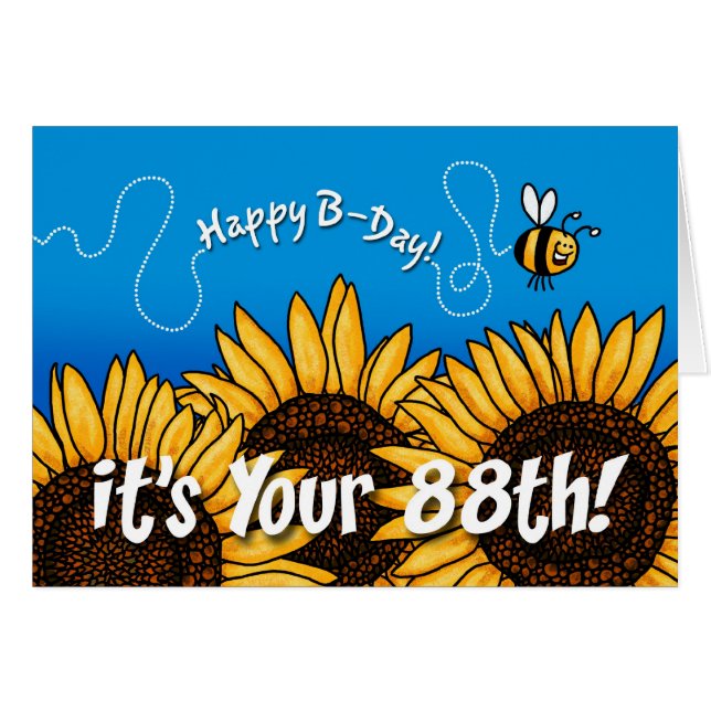 tournesol de traînée d'abeille - 88 années (Devant horizontal)