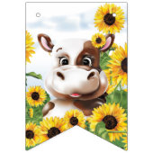 Tournesol de vache Baby Q Barbecue Drapeaux à soud (Premier drapeau)