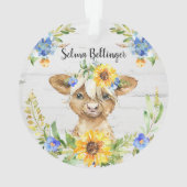 Tournesol de vache de Highland Noël (dos)