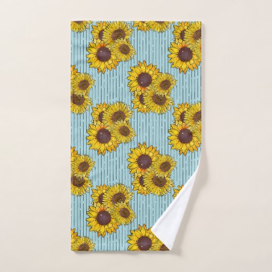 Tournesol d'été (Serviette à main)