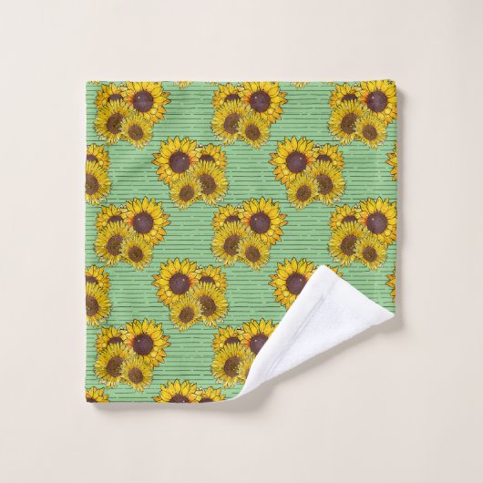 Tournesol d'été (Gant de toilette)