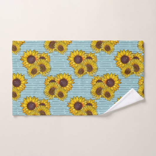 Tournesol d'été (Serviette à main)
