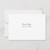 Tournesol d'été Floral no Repas Carte RSVP (Dos)