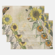 Tournesol Dreams Envelopper les feuilles de papier
