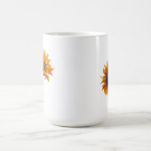 Tournesol en fleur 15 oz Mug classique (Centre)