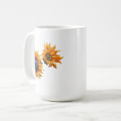 Tournesol en fleur 15 oz Mug classique (Devant gauche)
