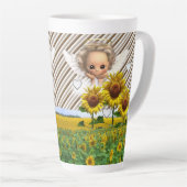 Tournesol en latte Angel de la Mug (Angle droit)