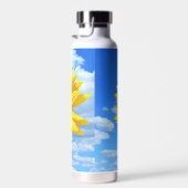 Tournesol et abeilles Bouteille en acier inoxydabl (Plage)