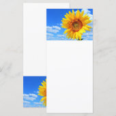 Tournesol et Abeilles sur le Menu d'Été de Ciel Bl (Devant / Derrière)