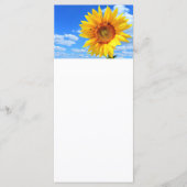 Tournesol et Abeilles sur le Menu d'Été de Ciel Bl (Devant)