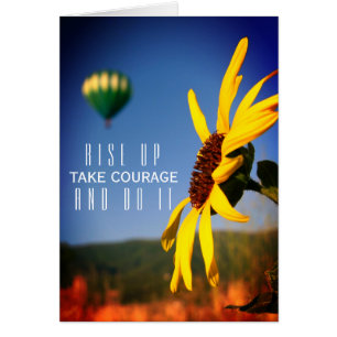 Tournesol et ballons colorés Encouragement