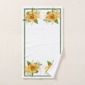 Tournesol et libellule chute (Serviette à main)